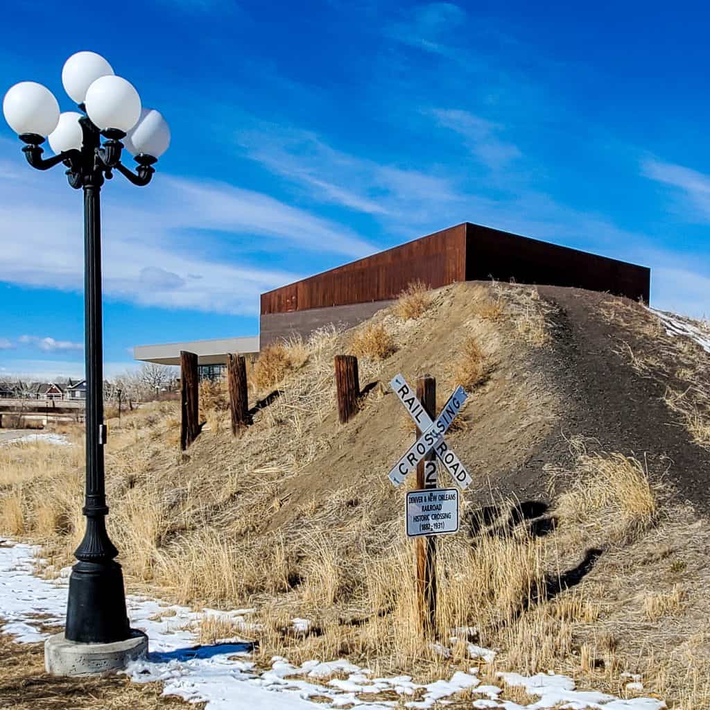 Remnant of Denver & New Orleans Railroad Crossing over Sulphur Gulch in Parker Colorado