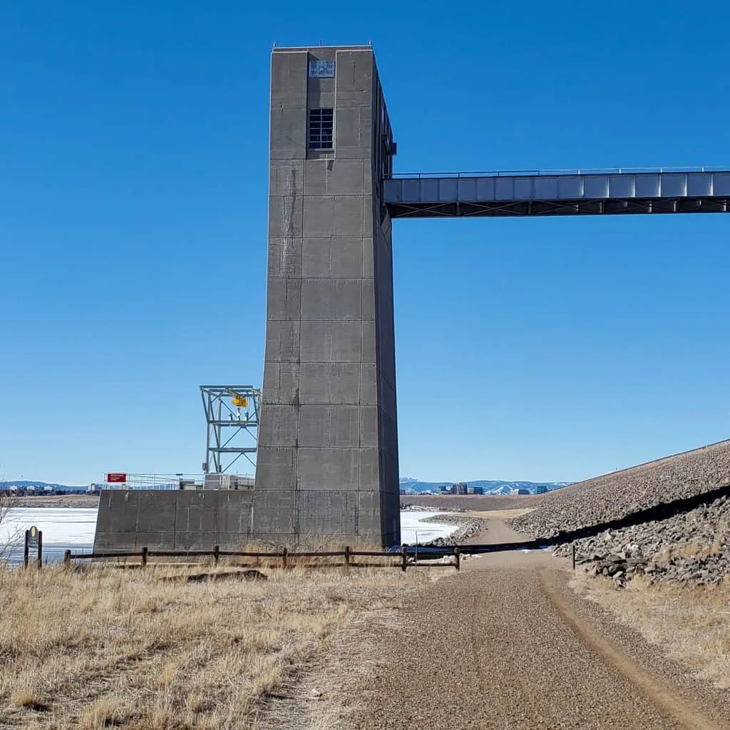 Intake Tower at Cherry Creek Dam in Cherry Creek State Park