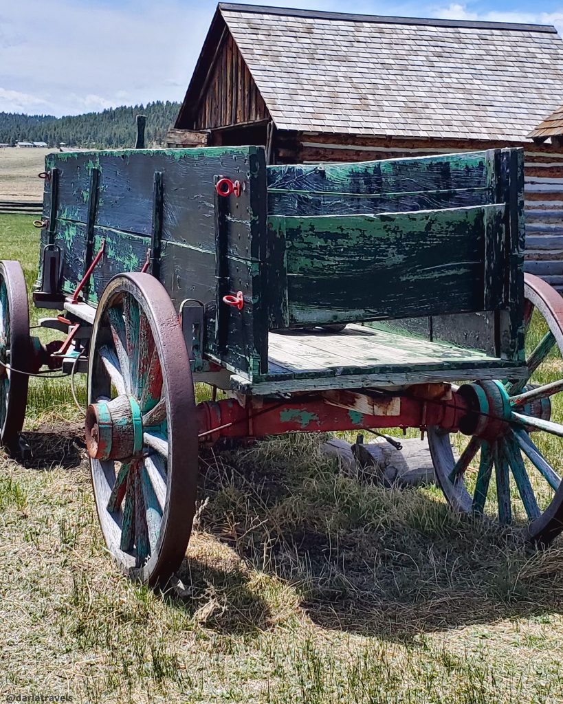 Hay wagon at the Hornbeck Homestead