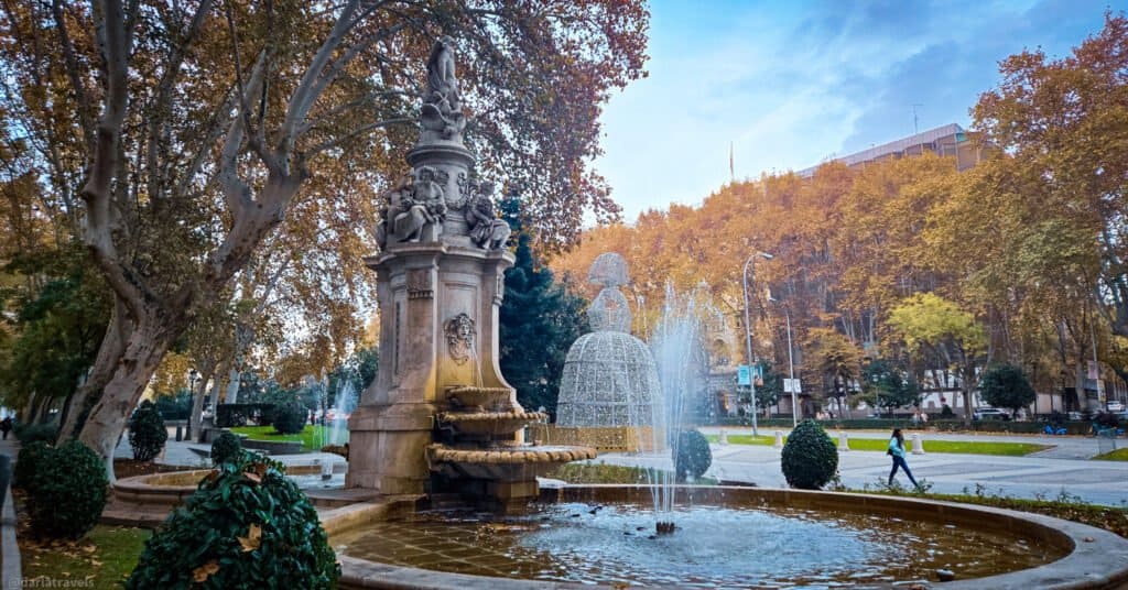 Fountain of Apollo Madrid Paseo del Prado; walks in Madrid's parks